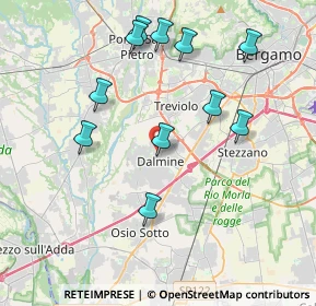 Mappa Via J.F. Kennedy, 24044 Dalmine BG, Italia (3.96455)