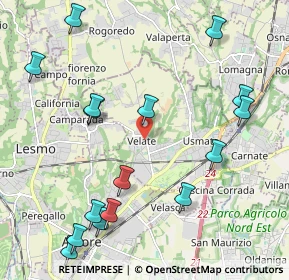 Mappa Via Cottolengo, 20865 Usmate Velate MB, Italia (2.52063)