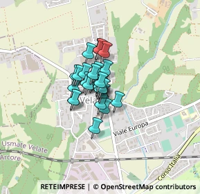 Mappa Via Cottolengo, 20865 Usmate Velate MB, Italia (0.18214)