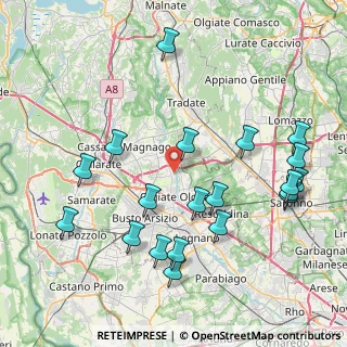 Mappa Vicolo Ponti, 21058 Solbiate Olona VA, Italia (9.1045)
