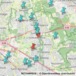 Mappa Vicolo Ponti, 21058 Solbiate Olona VA, Italia (2.82143)