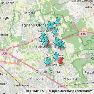 Mappa Vicolo Ponti, 21058 Solbiate Olona VA, Italia (1.21538)