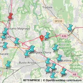 Mappa Vicolo Ponti, 21058 Solbiate Olona VA, Italia (6.2065)