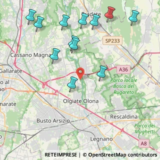 Mappa Vicolo Ponti, 21058 Solbiate Olona VA, Italia (4.95417)