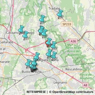 Mappa Vicolo Ponti, 21058 Solbiate Olona VA, Italia (3.8525)