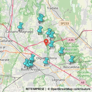 Mappa Vicolo Ponti, 21058 Solbiate Olona VA, Italia (3.87214)