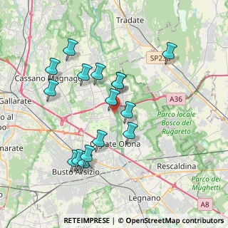 Mappa Vicolo Ponti, 21058 Solbiate Olona VA, Italia (3.59563)