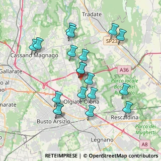 Mappa Vicolo Ponti, 21058 Solbiate Olona VA, Italia (3.73895)