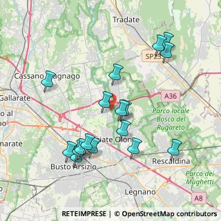 Mappa Vicolo Ponti, 21058 Solbiate Olona VA, Italia (3.99765)