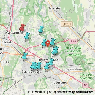 Mappa Vicolo Ponti, 21058 Solbiate Olona VA, Italia (3.52538)