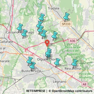 Mappa Vicolo Ponti, 21058 Solbiate Olona VA, Italia (3.89143)