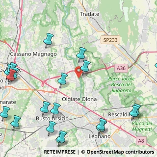 Mappa Vicolo Ponti, 21058 Solbiate Olona VA, Italia (6.4215)