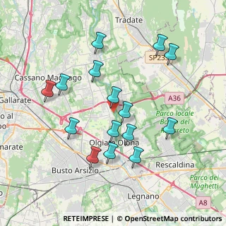 Mappa Vicolo Ponti, 21058 Solbiate Olona VA, Italia (3.704)