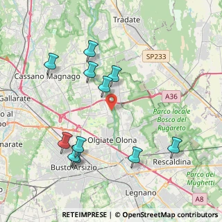 Mappa Vicolo Ponti, 21058 Solbiate Olona VA, Italia (4.22455)
