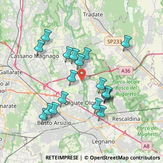 Mappa Vicolo Ponti, 21058 Solbiate Olona VA, Italia (3.66056)