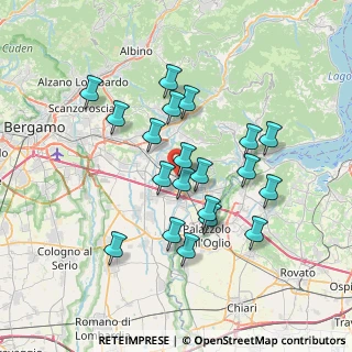 Mappa Via C. Battisti, 24060 Chiuduno BG, Italia (6.44)