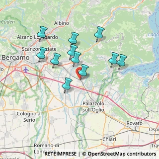 Mappa Via C. Battisti, 24060 Chiuduno BG, Italia (6.48455)