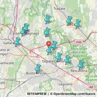 Mappa 21058 Solbiate Olona VA, Italia (4.225)