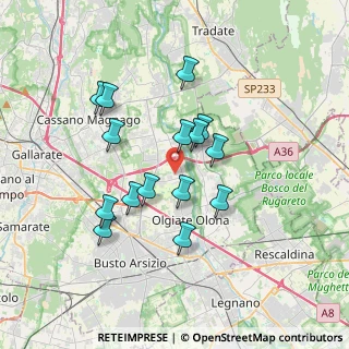 Mappa 21058 Solbiate Olona VA, Italia (3.092)