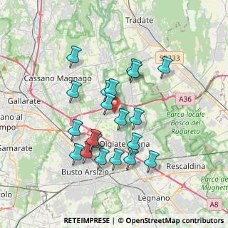 Mappa 21058 Solbiate Olona VA, Italia (3.2795)