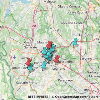 Mappa 21058 Solbiate Olona VA, Italia (5.06833)
