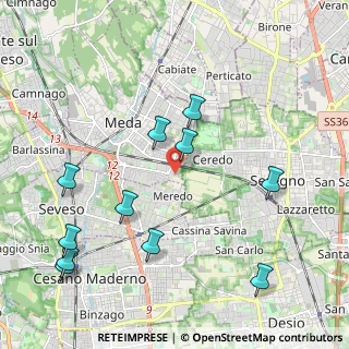 Mappa Via Ferrara, 20821 Meda MB, Italia (2.37818)