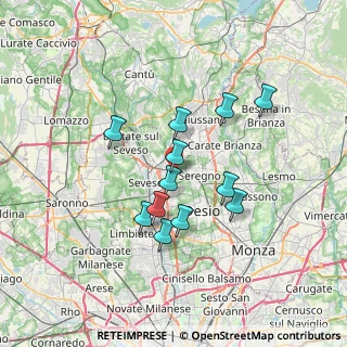 Mappa Via Ferrara, 20821 Meda MB, Italia (5.82083)