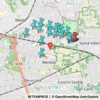 Mappa Via Ferrara, 20821 Meda MB, Italia (0.8365)