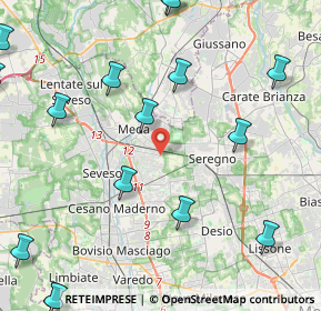 Mappa Via Ferrara, 20821 Meda MB, Italia (6.5245)