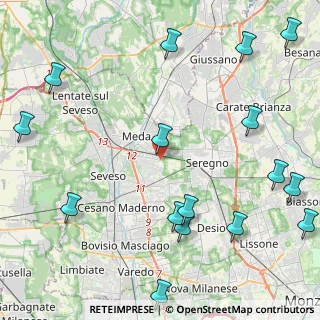 Mappa Via Ferrara, 20821 Meda MB, Italia (5.93813)