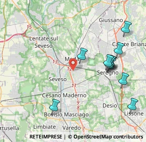 Mappa Via Este, 20821 Meda MB, Italia (4.40818)