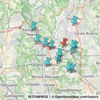 Mappa Via Este, 20821 Meda MB, Italia (3.19)