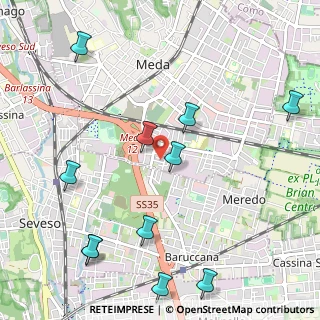 Mappa Via Este, 20821 Meda MB, Italia (1.29909)