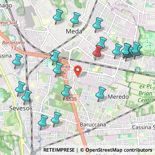 Mappa Via Este, 20821 Meda MB, Italia (1.292)