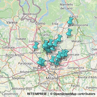 Mappa Via Abano, 20821 Meda MB, Italia (9.55737)