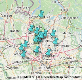 Mappa Via Este, 20821 Meda MB, Italia (9.57267)