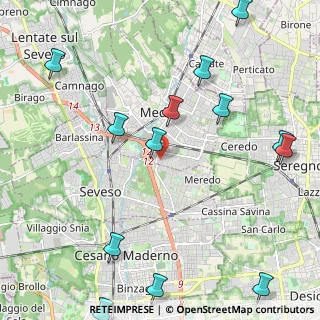 Mappa Via Abano, 20821 Meda MB, Italia (2.84769)