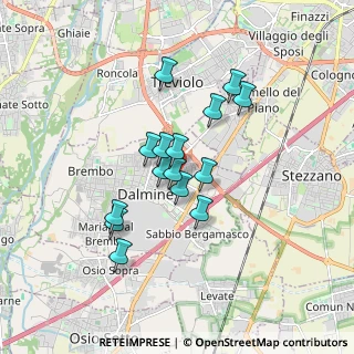 Mappa Via Capitano Sora, 24044 Dalmine BG, Italia (1.33867)