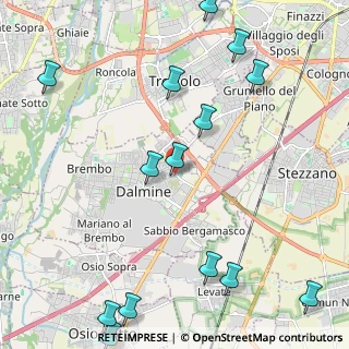 Mappa Via Capitano Sora, 24044 Dalmine BG, Italia (2.91786)