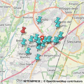 Mappa Via Capitano Sora, 24044 Dalmine BG, Italia (1.3625)