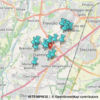 Mappa Via Capitano Sora, 24044 Dalmine BG, Italia (1.37176)