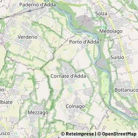 Mappa Cornate d'Adda