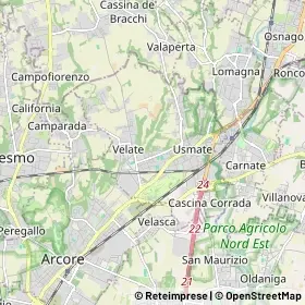 Mappa Usmate Velate