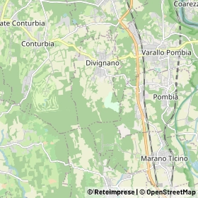 Mappa Divignano