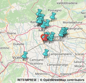 Mappa 35 incrocio, 35013 Cittadella PD, Italia (10.624)