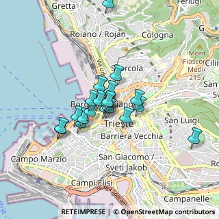 Mappa Via Trenta Ottobre, 34132 Trieste TS, Italia (0.6225)