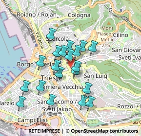 Mappa Via Alberto Mazzucato, 34126 Trieste TS, Italia (0.7585)