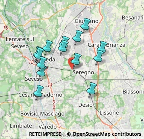 Mappa Via Edmondo de Amicis, 20831 Seregno MB, Italia (3.12214)