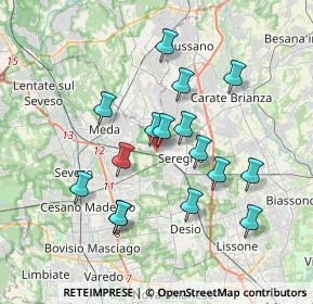 Mappa Via Edmondo de Amicis, 20831 Seregno MB, Italia (3.3)