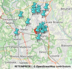 Mappa Via Edmondo de Amicis, 20831 Seregno MB, Italia (3.23063)